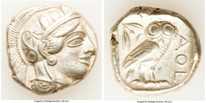 ATTICA. Athens. Ca. 440-404 BC. AR tetradrachm (24mm, 17.13 gm, 6h). Choice VF. ...