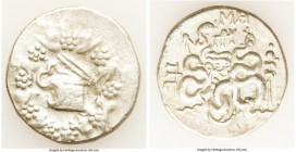 MYSIA. Pergamum. Roman Rule (ca. 133-67 BC). AR cistophorus (27mm, 12.18 gm, 12h). Choice VF. Ca. 85-76 BC. Cista mystica with serpent; all within ivy...