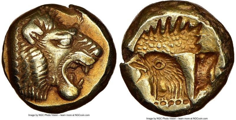 LESBOS. Mytilene. Ca. 521-478 BC. EL sixth-stater or hecte (10mm, 2.54 gm, 3h). ...