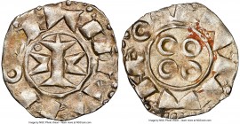 Melgueil. Anonymous Denier ND (1100-1300) MS61 NGC, 18mm. 1.07gm. 

HID09801242017

© 2020 Heritage Auctions | All Rights Reserved