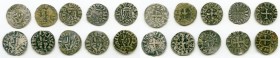 10-Piece Lot of Uncertified Assorted Deniers ND (12th-13th Century) VF, Includes (5) Besançon, (2) Philip IV and (3) Louis IX. Average size. 19.3mm. A...