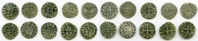 10-Piece Lot of Uncertified Assorted Deniers ND (12th-13th Century) VF, Includes (6) Besançon, (1) Philip IV and (3) Louis IX. .Average size 19.6mm. A...