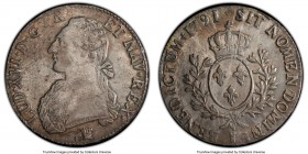 Louis XVI Ecu 1791-I AU58 PCGS, Limoges mint, KM564.7.

HID09801242017

© 2020 Heritage Auctions | All Rights Reserved