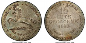 Hannover. Wilhelm IV 16 Gute Groschen 1830 MS63 PCGS, Hannover mint, KM145.1. Pastel shades of toning. 

HID09801242017

© 2020 Heritage Auctions ...