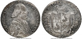 Würzburg. Georg Karl 20 Kreuzer 1796/9-MM MS63 NGC, cf. KM459 (overdate not listed). Surface hairlines. 

HID09801242017

© 2020 Heritage Auctions...
