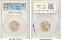Kings of All England. Cnut (1016-1035) Penny ND (1024-1030) MS62 PCGS, Stamford (Stanford) mint, Aedwine as moneyer, Pointed Helmet type, S-1158.

H...