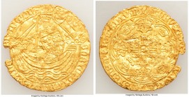 Henry VI (1st Reign, 1422-1461) gold Noble ND (1422-1430) XF (Damaged), London mint, Lis mm, Annulet Issue, S-1799, N-1414. 33mm. 6.75gm. 

HID09801...
