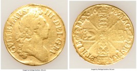 William III gold Guinea 1698 Fine (Mount Removed, Sweated, Cleaned), KM498.1, S-3460, Fr-313. 25.1mm. 7.37gm. 

HID09801242017

© 2020 Heritage Au...