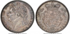 George IV 1/2 Crown 1820 AU Details (Removed From Jewelry) NGC, KM676, S-3807. Full strike, deep stormy shades of toning, popular type. 

HID0980124...