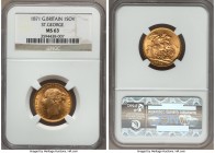 Victoria gold "St. George" Sovereign 1871 MS63 NGC, KM752. AGW 0.2355 oz. 

HID09801242017

© 2020 Heritage Auctions | All Rights Reserved