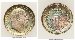 Edward VII 4-Piece Uncertified Maundy Set 1902 UNC, 1) Penny, KM795. 11.0mm. 0.47gm 2) 2 Pence, KM796. 13.4mm. 0.95gm 3) 3 Pence, KM797. 16.1mm. 1.42g...