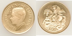 Edward VIII gold Proof Fantasy Sovereign 1936-Dated, KM-XM6. 21.9mm. 4.75gm. .375 fine. 

HID09801242017

© 2020 Heritage Auctions | All Rights Re...