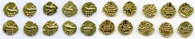 Cochin 10-Piece Lot of Uncertified gold Fanams ND (17th-18th Century) AU, Fr-1504. Average size 8mm. Average weight 0.38gm. Sold as is, no returns. 
...