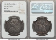 Papal States. Gregory XVI Scudo Anno I (1831)-B AU53 NGC, Bologna mint, KM1315.1. Old gun-metal blue and rose toning. 

HID09801242017

© 2020 Her...