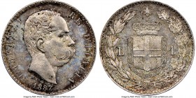 Umberto I Lira 1887-M MS64+ NGC, Milan mint, KM24.2.

HID09801242017

© 2020 Heritage Auctions | All Rights Reserved
