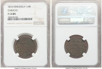 Caracas 1/4 Real 1814 F12 Brown NGC, KM-C2.

HID09801242017

© 2020 Heritage Auctions | All Rights Reserved