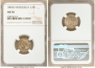 Republic 1/2 Bolivar 1893-A AU55 NGC, Paris mint, KM-Y21.

HID09801242017

© 2020 Heritage Auctions | All Rights Reserved