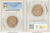 Republic 2 Bolivares 1888-(c) XF40 PCGS, Caracas mint, KM-Y23. One of the lower minted dates for type. 

HID09801242017

© 2020 Heritage Auctions ...