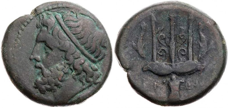 SIZILIEN SYRAKUS
Hieron II., 274-216 v. Chr. AE-Litra 263-218 v. Chr. Vs.: Kopf...
