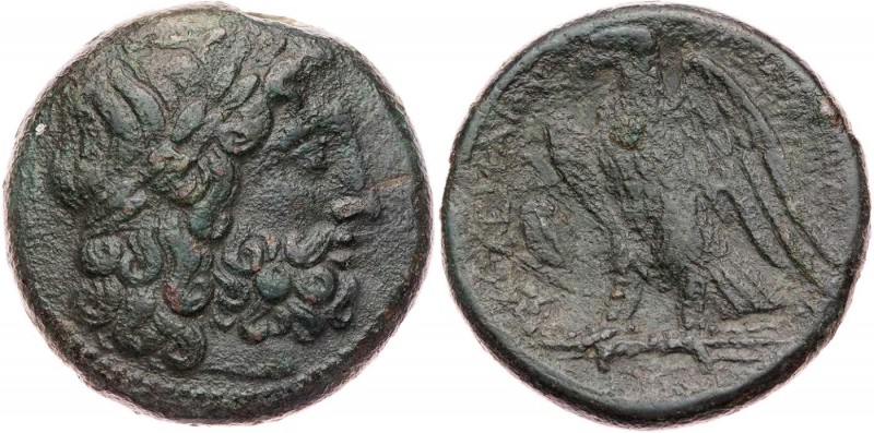 SIZILIEN SYRAKUS
Hieron II., 274-216 v. Chr. AE-Obol Vs.: Kopf des Zeus mit Lor...