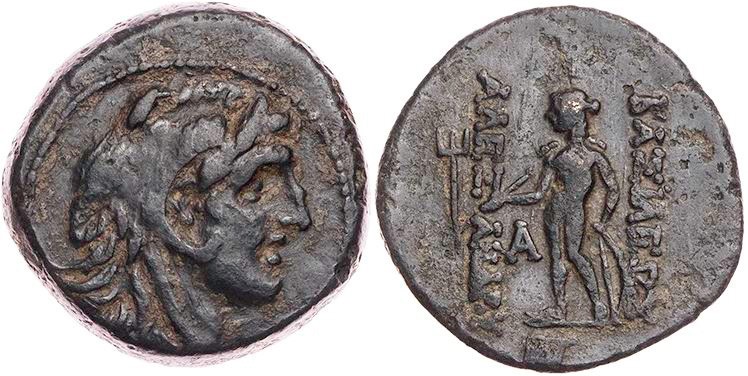 SYRIEN KÖNIGREICH DER SELEUKIDEN
Alexander I. Balas, 152-145 v. Chr. AE-Tetrach...
