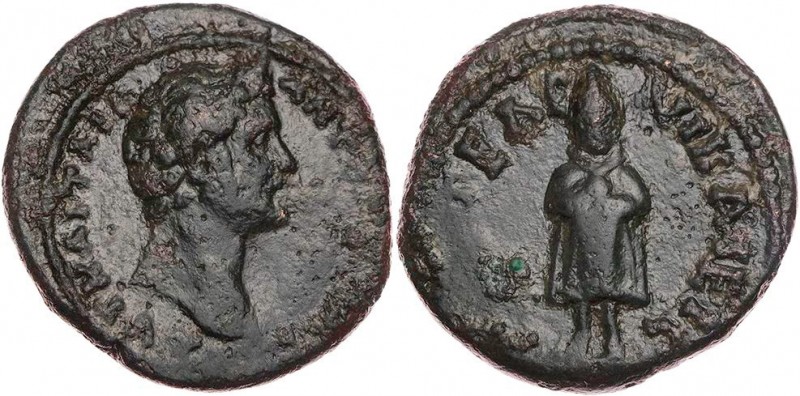 BITHYNIEN NIKAIA
Antoninus Pius, 138-161 n. Chr. AE-Hemiassarion Vs.: Kopf mit ...