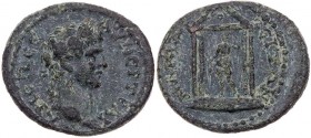 LYDIEN NAKRASA
Traianus, 98-117 n. Chr. AE-Hemiassarion Vs.: Kopf mit Lorbeerkranz n. r., Rs.: Artemis steht in tetrastylem Tempel v. v., Kopf n. l. ...