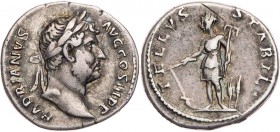 RÖMISCHE KAISERZEIT
Hadrianus, 117-138 n. Chr. AR-Denar 133-135 n. Chr. Rom Vs.: HADRIANVS AVG COS III P P, Kopf mit Lorbeerkranz n. r., Rs.: TELLVS ...