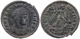 RÖMISCHE KAISERZEIT
Constantinus II. als Caesar, 317-337 n. Chr. AE-Follis 324/325 n. Chr. Sirmium Vs.: CONSTANTINVS IVN NOB C, gepanzerte und drapie...