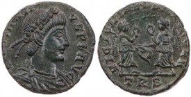 RÖMISCHE KAISERZEIT
Constantius II., 337-361 n. Chr. AE-Follis 347/348 n. Chr. Trier, 2. Offizin Vs.: [CONS]TANTI-VS P F AVG, gepanzerte und drapiert...