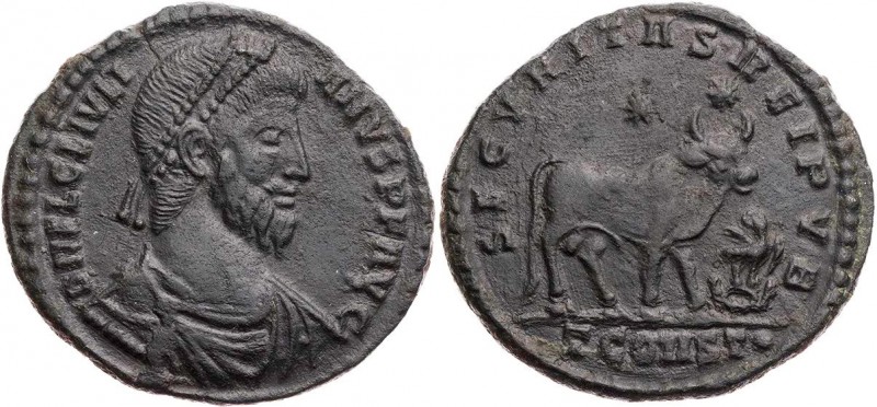 RÖMISCHE KAISERZEIT
Iulianus II., 360/361-363 n. Chr. AE-Doppelmaiorina 361-363...