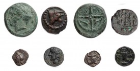 Lot, griechische Münzen Sizilien, Syrakus: AE-Tetras; Mysien, Kyzikos: Hemiobol, Kleinbronze (2). 4 Stück meist ss
ex Kölner Münzkabinett, E-Auction ...