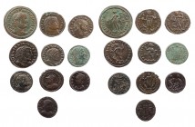 Lot, römische Münzen AE-Prägungen der Spätantike: Constantius I. Chlorus als Caesar, Follis, Alexandria, 2. Offizin; Licinius I., Follis, Siscia, 5. O...