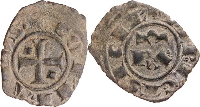 ITALIEN SIZILIEN
Konrad I., 1250-1254. BI-Denaro Messina Vs. + CONRADVS·, Fußkr...