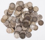 KAISERREICH
 Lot Silbermünzen 1 Mark J. 17. 100 Stück s-vz