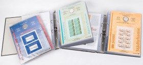 BUNDESREPUBLIK DEUTSCHLAND
 Lot Numisblätter der Deutschen Post: 10 Euro 2002-2015; jeweils eine gestempelte Blockausgabe mit einem 10 Euro Stück, gr...