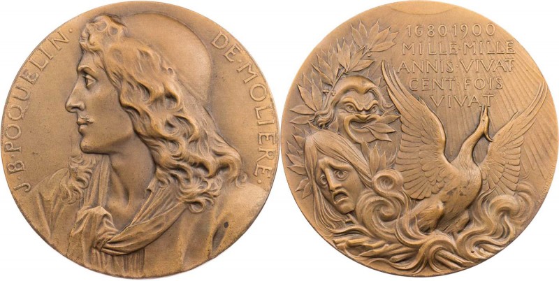 PERSONEN DICHTER UND SCHRIFTSTELLER
Molière, Jean Baptiste, 1622-1673. Bronzeme...