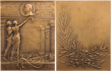 PERSONEN INDUSTRIELLE UND UNTERNEHMER
Blanc, Camille, 1847-1927. Bronzeplakette 1913 v. Tony Szirmai, bei Arthus Bertrand, Paris Auf seine Ernennung ...