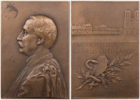 PERSONEN MEDIZINER UND ÄRZTE
Dieulafoy, Georges, 1839-1911. Bronzeplakette o. J. (1911 oder später) v. Frédéric Vernon, bei Monnaie de Paris Vs.: Büs...