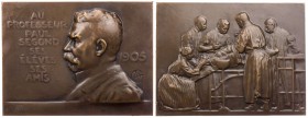 PERSONEN MEDIZINER UND ÄRZTE
Segond, Paul, 1851-1912. Bronzeplakette 1905 v. Alexandre Charpentier, bei Monnaies de Paris Auf seine Ernennung zum Che...