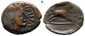 Central Gaul. Uncertain tribe 100-0 BC. Bronze Æ