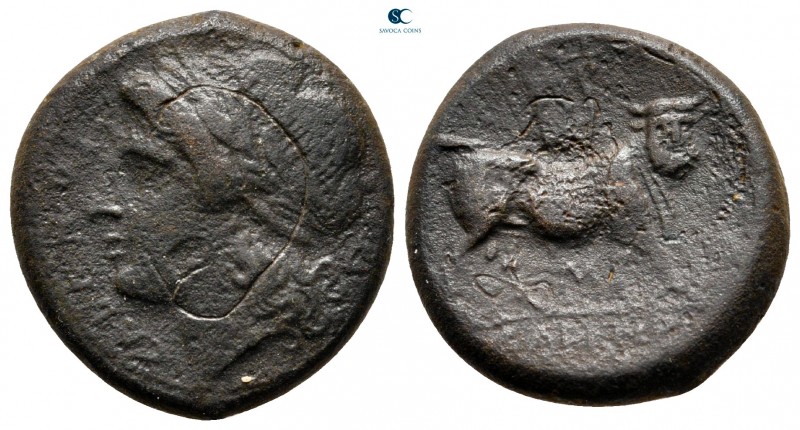 Campania. Cales circa 265-240 BC. 
Bronze Æ

22 mm., 7,07 g.



nearly ve...