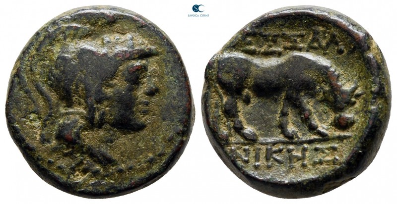 Macedon. Thessalonica circa 187-31 BC. 
Bronze Æ

17 mm., 5,52 g.



very...