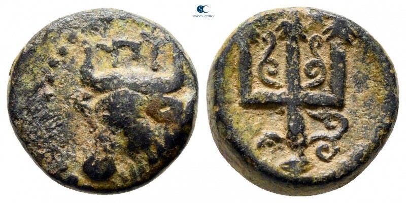 Thrace. Byzantion circa 350-200 BC. 
Bronze Æ

13 mm., 2,83 g.



very fi...