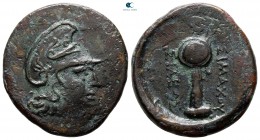 Kings of Thrace. Uncertain mint in Western Asia Minor. Macedonian. Lysimachos 305-281 BC. Bronze Æ
