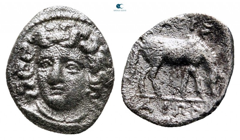 Thessaly. Larissa circa 356-337 BC. 
Obol AR

11 mm., 0,86 g.



very fin...