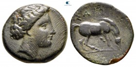 Thessaly. Larissa circa 344-337 BC. Dichalkon Æ