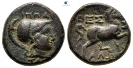 Thessaly. Thessalian League circa 120-50 BC. ΙΠΠΑΙΤΑΣ (Hippaitas), magistrate. Dichalkon Æ