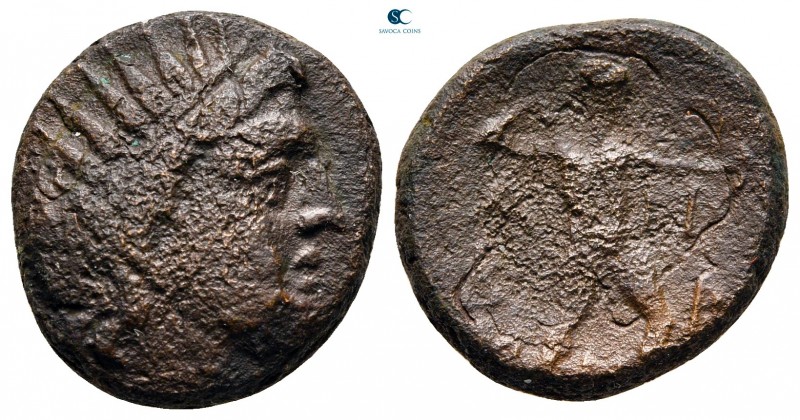 Epeiros. Ambrakia circa 100-0 BC. 
Bronze Æ

18 mm., 6,85 g.



nearly ve...