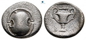Boeotia. Thebes circa 425-375 BC. Hemidrachm AR